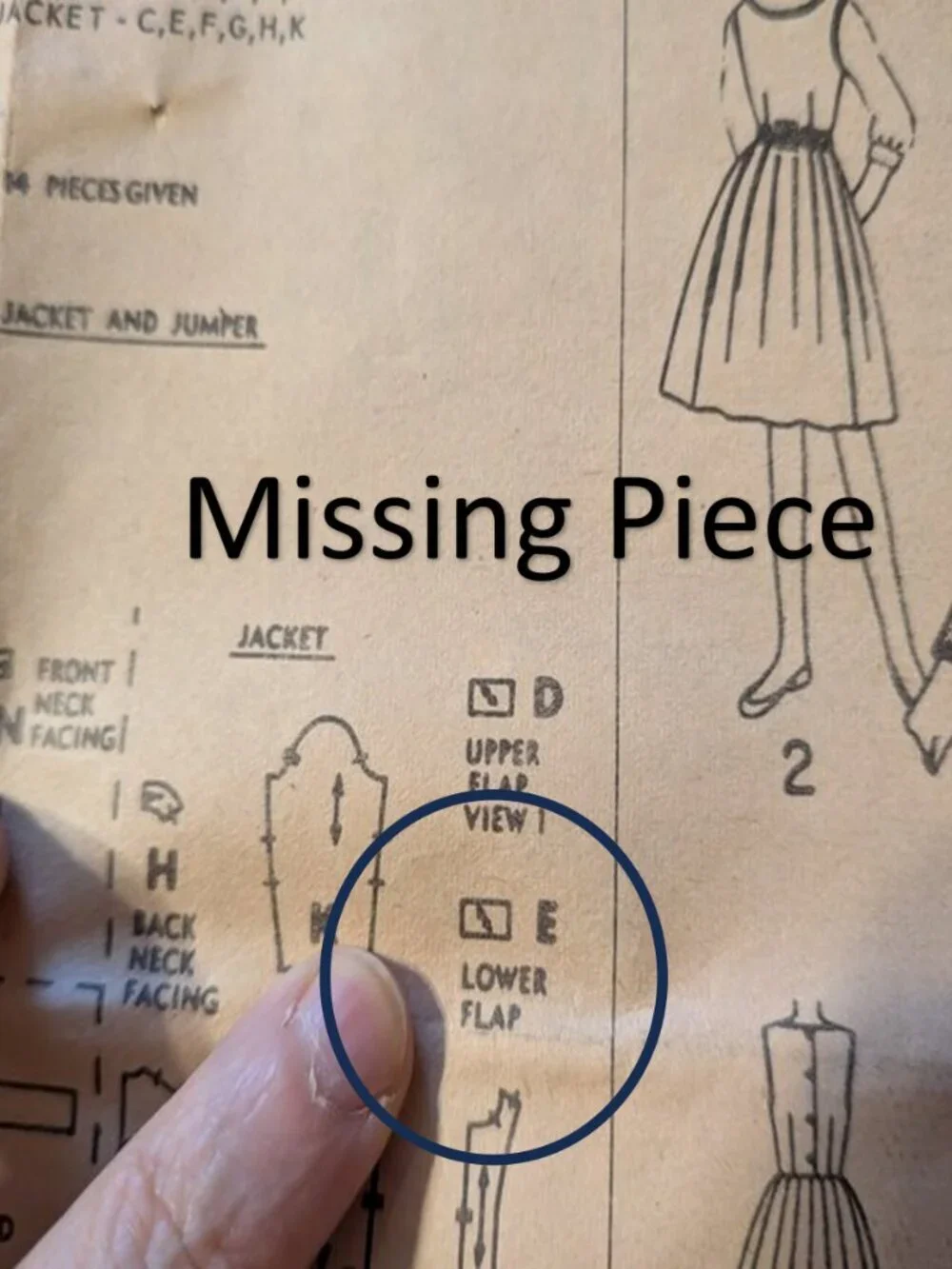 simplicity 7487 sewing pattern girls skirt, jacket, jumper